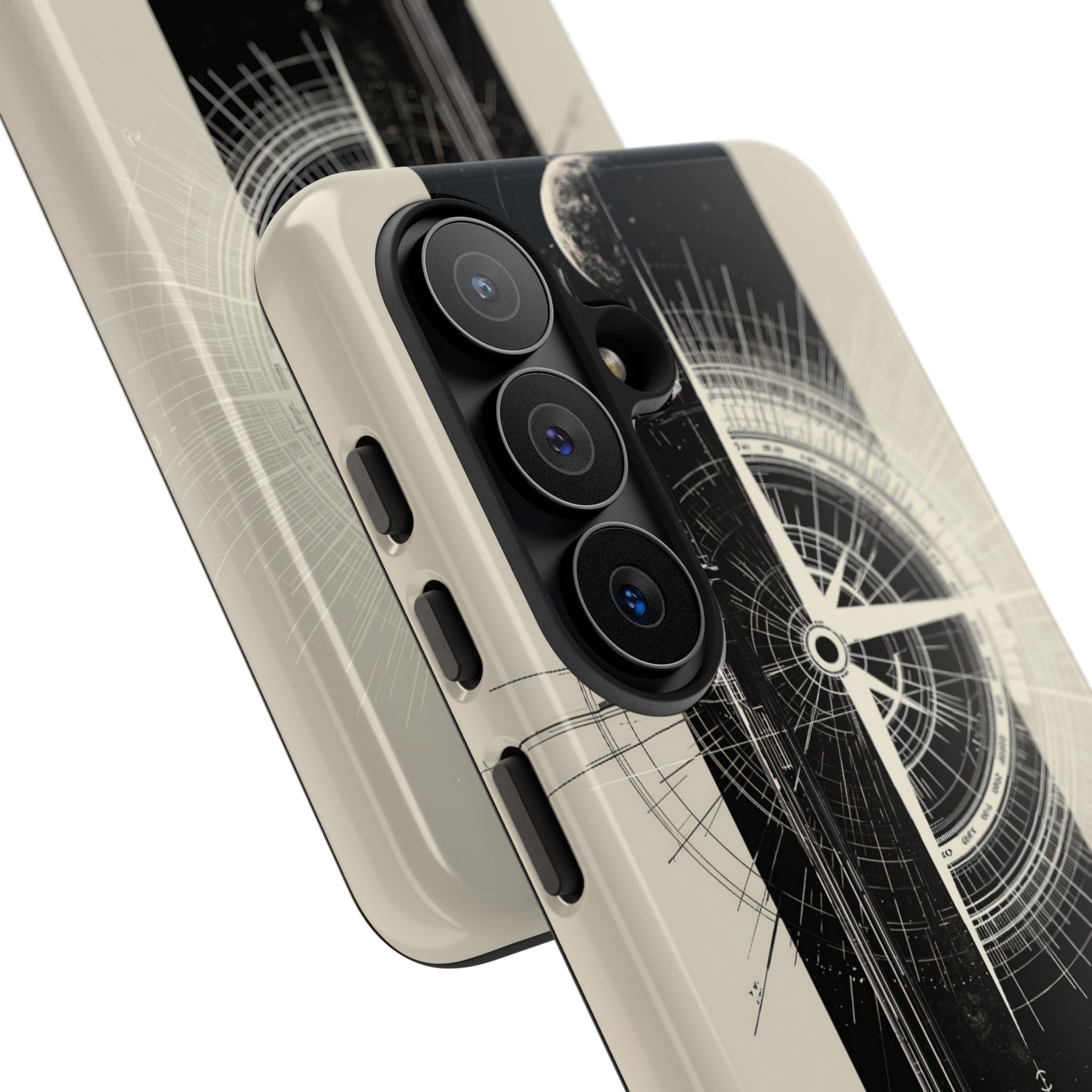 Beige Tough Phone Case for Samsung - Zenith Vector Spire