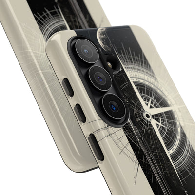 Beige Tough Phone Case for Samsung - Zenith Vector Spire