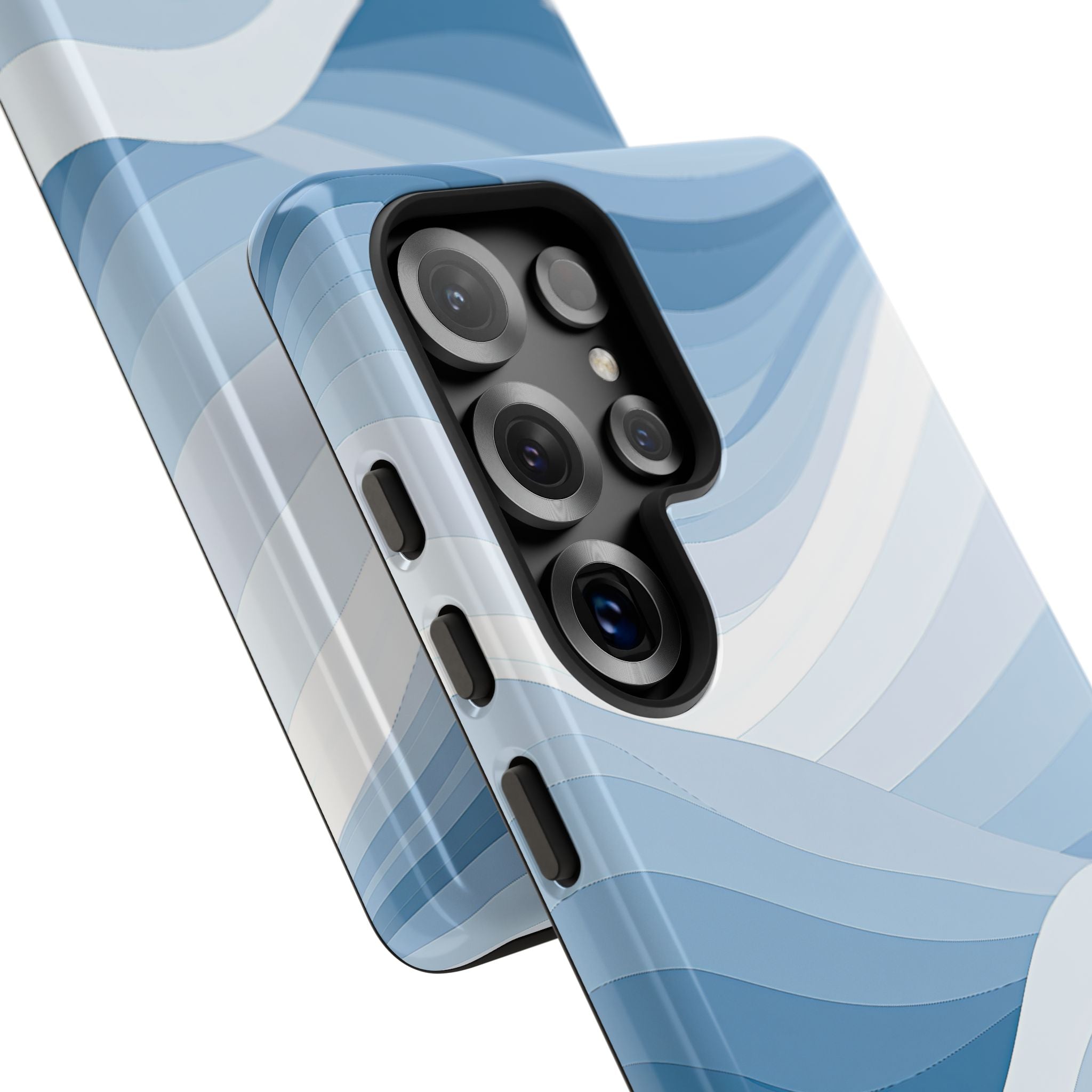 Blue Tough Phone Case for Samsung - Glacial Indigo Flow