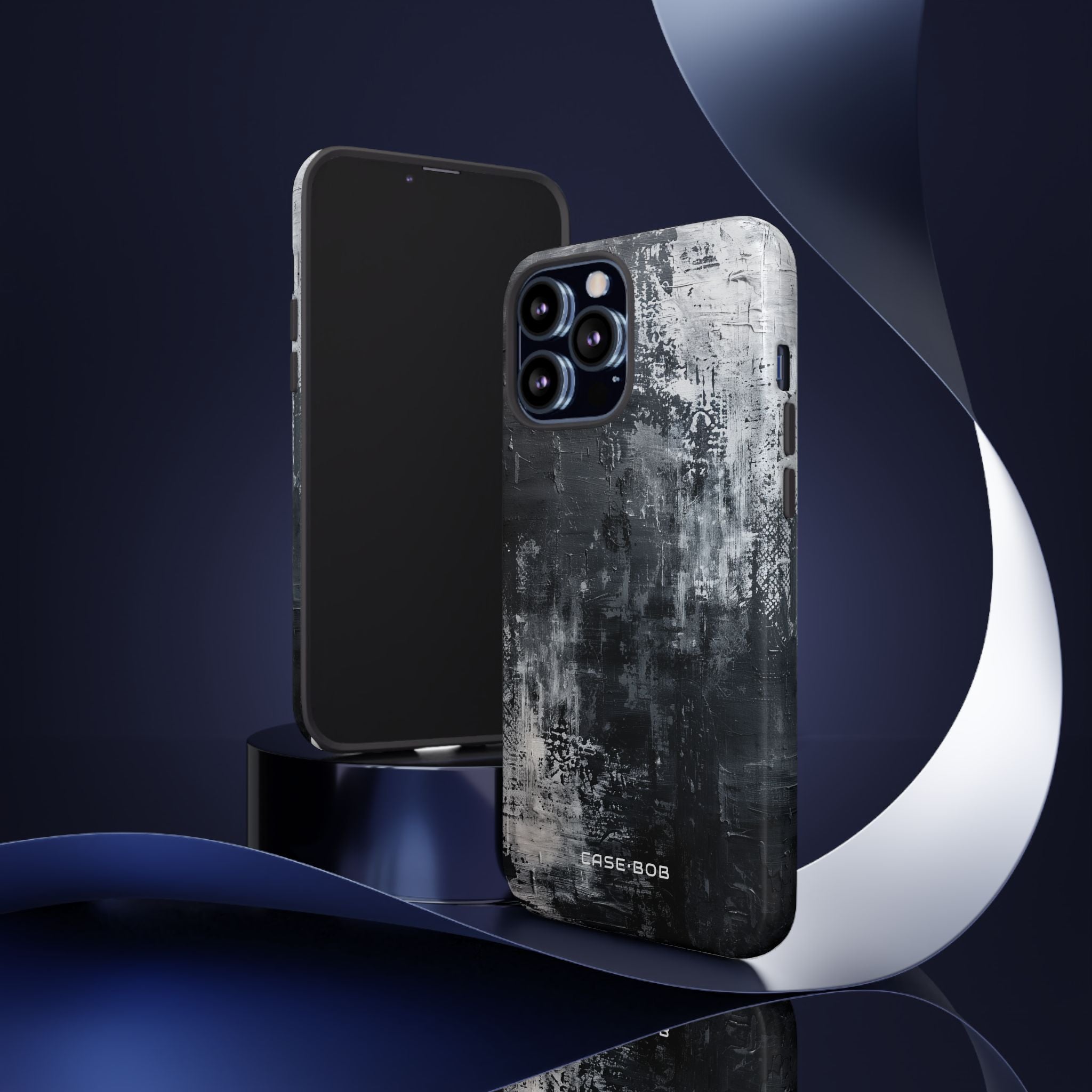 Texturiertes Blackscape iPhone 13 Pro Max Case - Tough