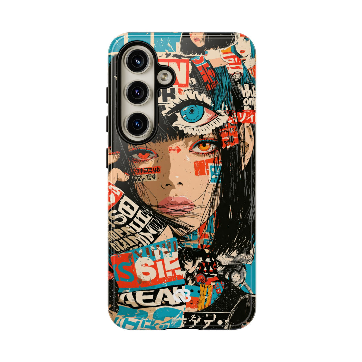 Shibuya Street Collage · Tough Phone Case for Samsung · Red