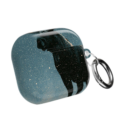 Nordic Boreal Moose · Hard Case for AirPods & AirPods Pro · Blue