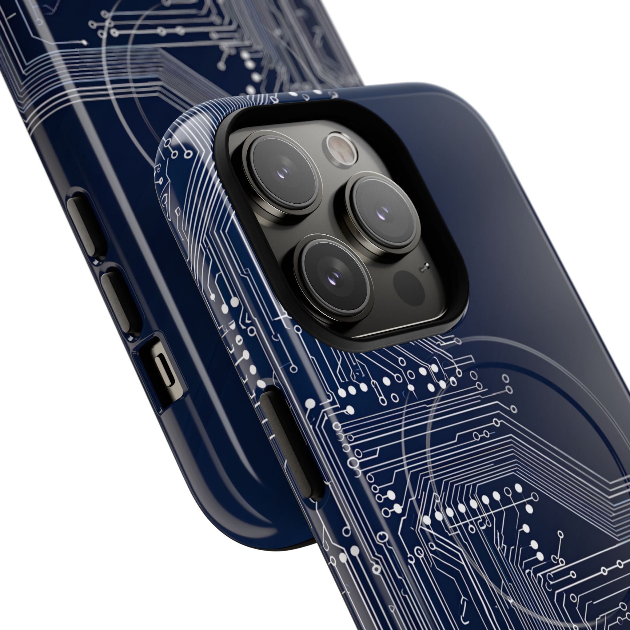 Blue Tough 2.0 Magsafe Phone Case for iPhone - Cobalt Data Stream