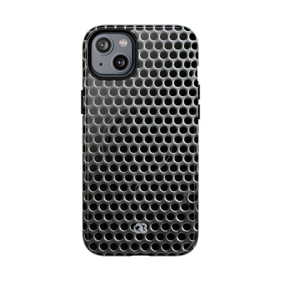 Silver Tough 2.0 Magsafe Phone Case for iPhone - Brutalist Steel Mesh