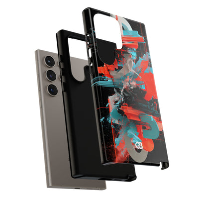 Fragmented Cyber Core · Tough Phone Case for Samsung · Black