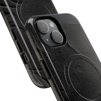 Obsidian Stucco Relief · Tough 2.0 Magnetic Phone Case for iPhone · Black