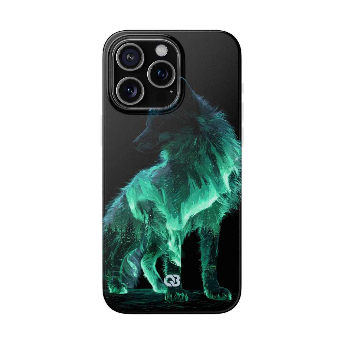 Nordic Aurora Fox · Lite Phone Case for iPhone ·  Teal
