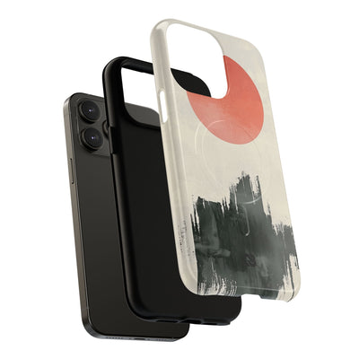 Crimson Sun Strokes · Tough+ Phone Case for iPhone · Magsafe