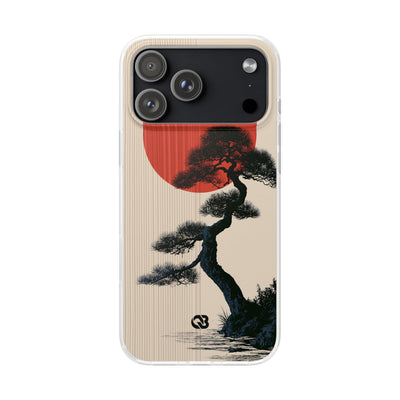 Beige Lite Phone Case for iPhone - Kyoto Crimson Pine