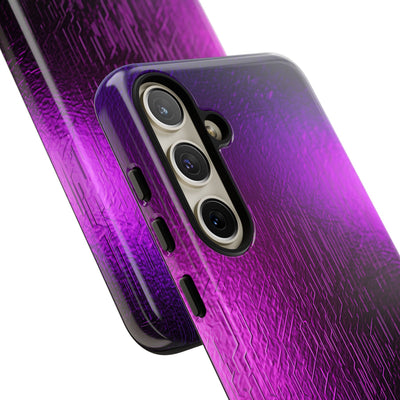 Violet Cyber Circuit · Tough Phone Case for Samsung · Purple