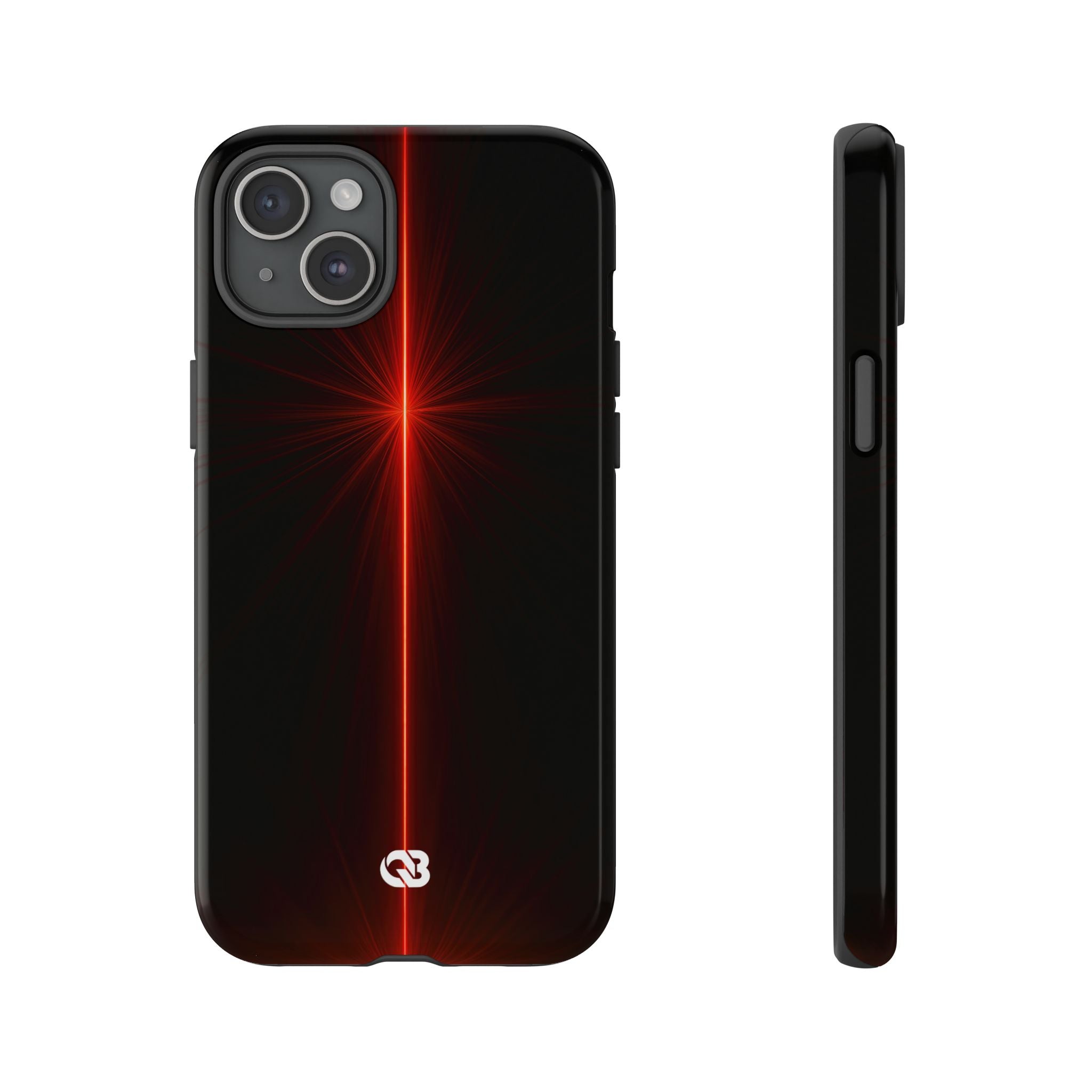 Red Tough Phone Case for iPhone - Crimson Flare Vector
