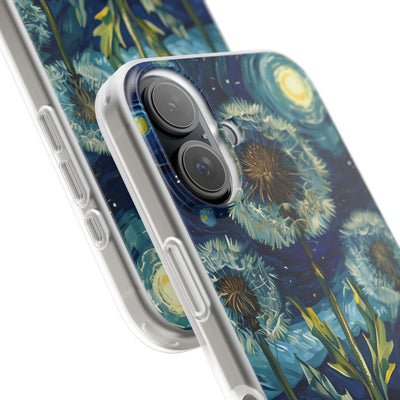 Starry Dandelion Swirl · Soft Phone Case for iPhone