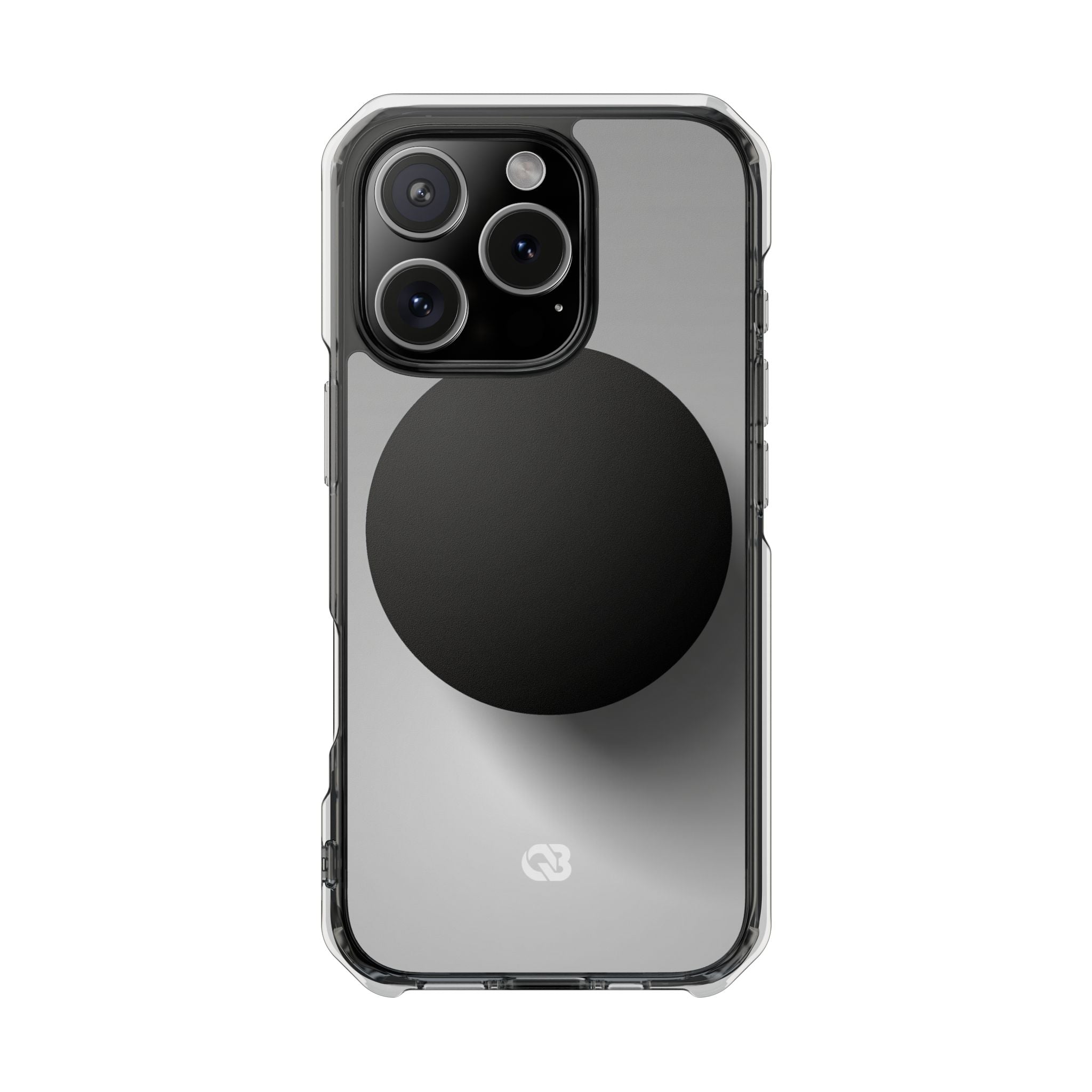 Grey Impact MagSafe Phone Case for iPhone - Matte Onyx Sphere