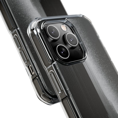 Black Impact MagSafe Phone Case for iPhone - Brutalist Pixel Monolith