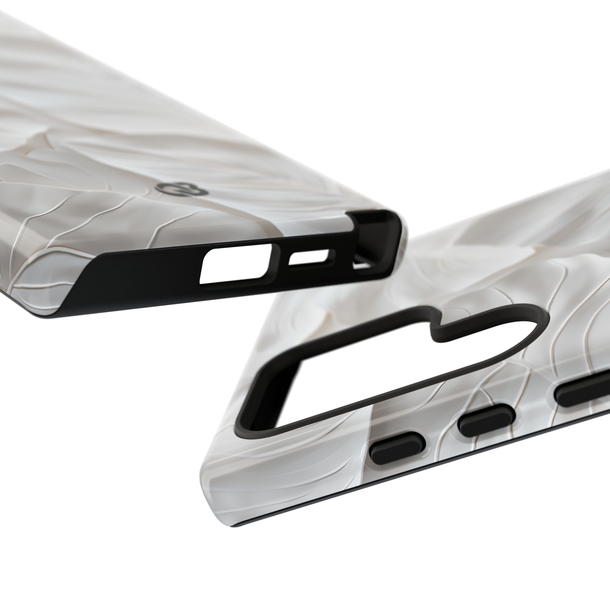 Sculpted Ivory Leaves · Tough Phone Case for Samsung