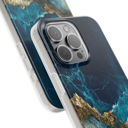 Jagged Gold Split iPhone 15 Pro Max Case - Soft