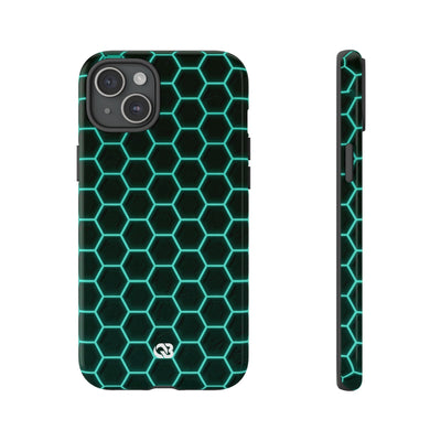 Neon Hex Spectrum · Tough Phone Case for iPhone · Teal