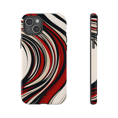 Karmesin Fluss Wellen · Tough Handyhülle für iPhone