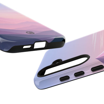 Alpine Twilight · Tough Phone Case for Samsung · Pink