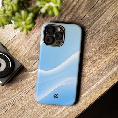 Blue Tough Phone Case for iPhone - Glacial Blue Silk