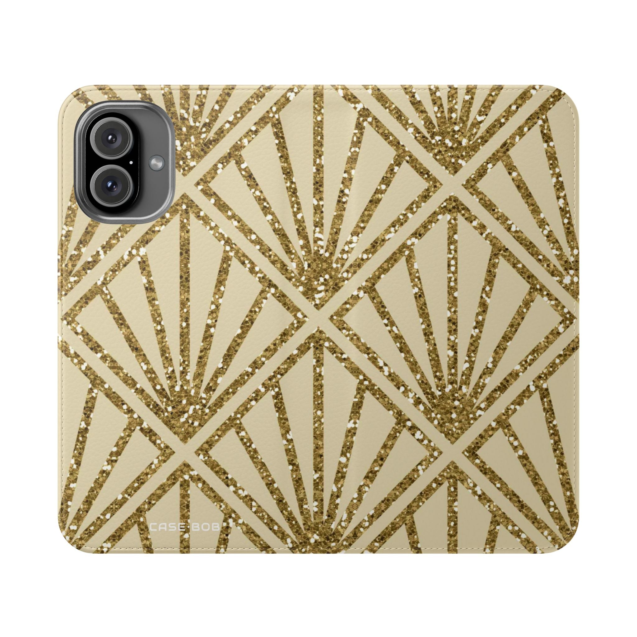 Golden Fan Sparkle - iPhone 16 Plus Case - Wallet