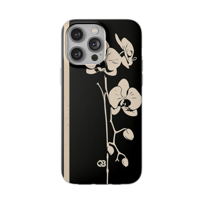 Black Lite Phone Case for iPhone - Obsidian Bone Orchid