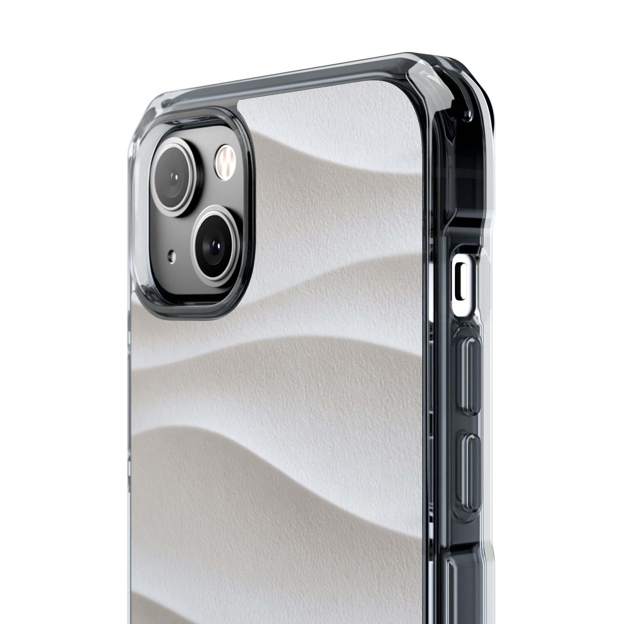 White Impact MagSafe Phone Case for iPhone - Arctic Flow Ridges