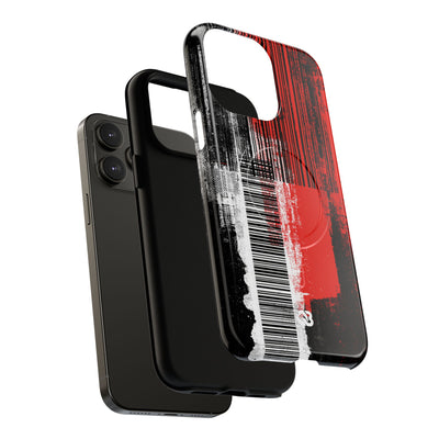 Distorted Barcode · Tough 2.0 Magnetic Phone Case for iPhone · Black