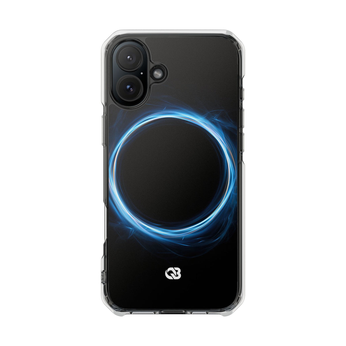 Luminous Corona · Clear Impact Magnetic Phone Case for iPhone · Blue