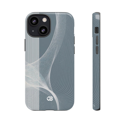 Slate Contour Drift · Tough Phone Case for iPhone · Grey