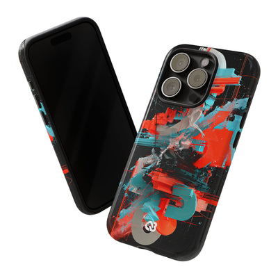 Fragmented Cyber Core · Tough Phone Case for iPhone · Black