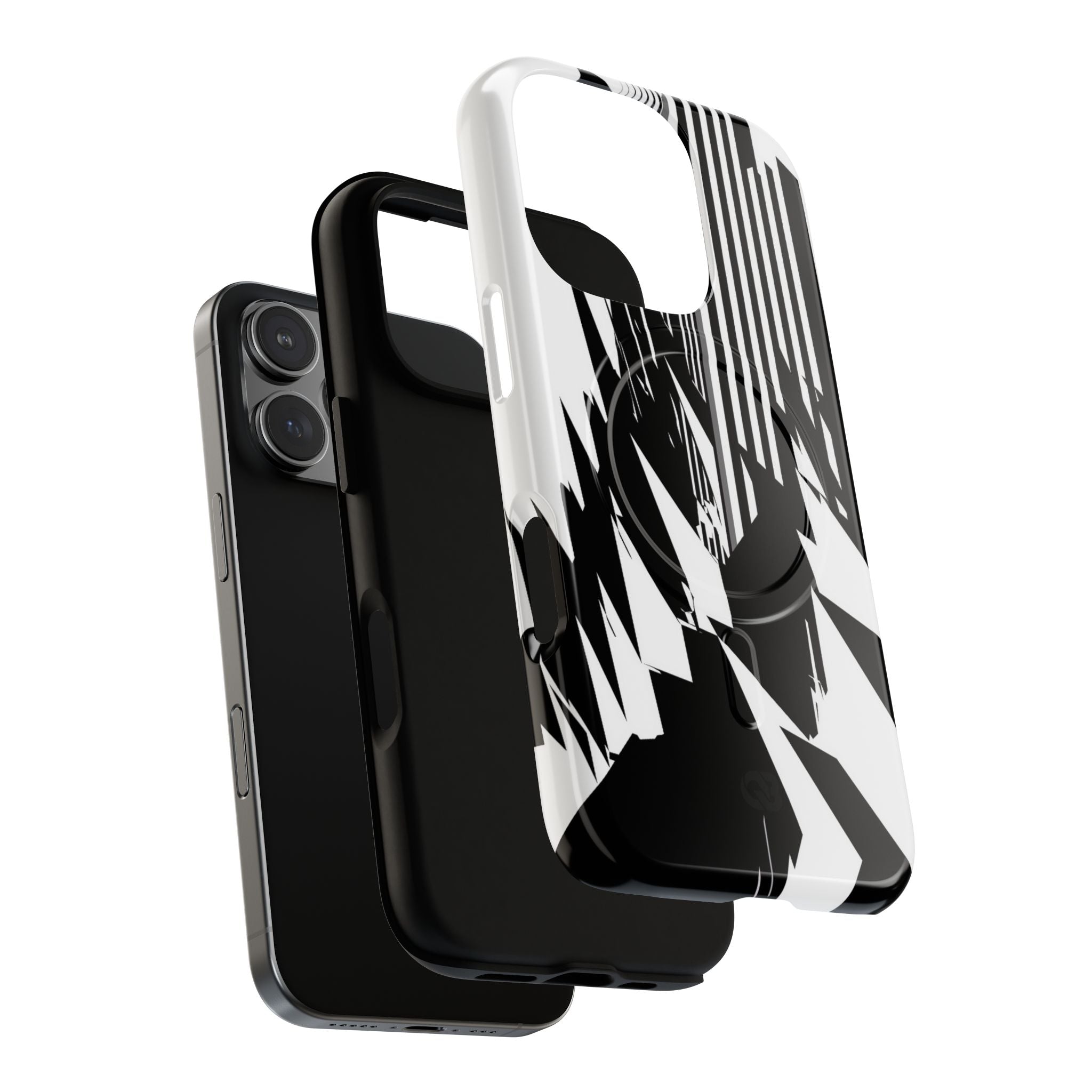 White Tough 2.0 Magsafe Phone Case for iPhone - Shattered Vector Spire