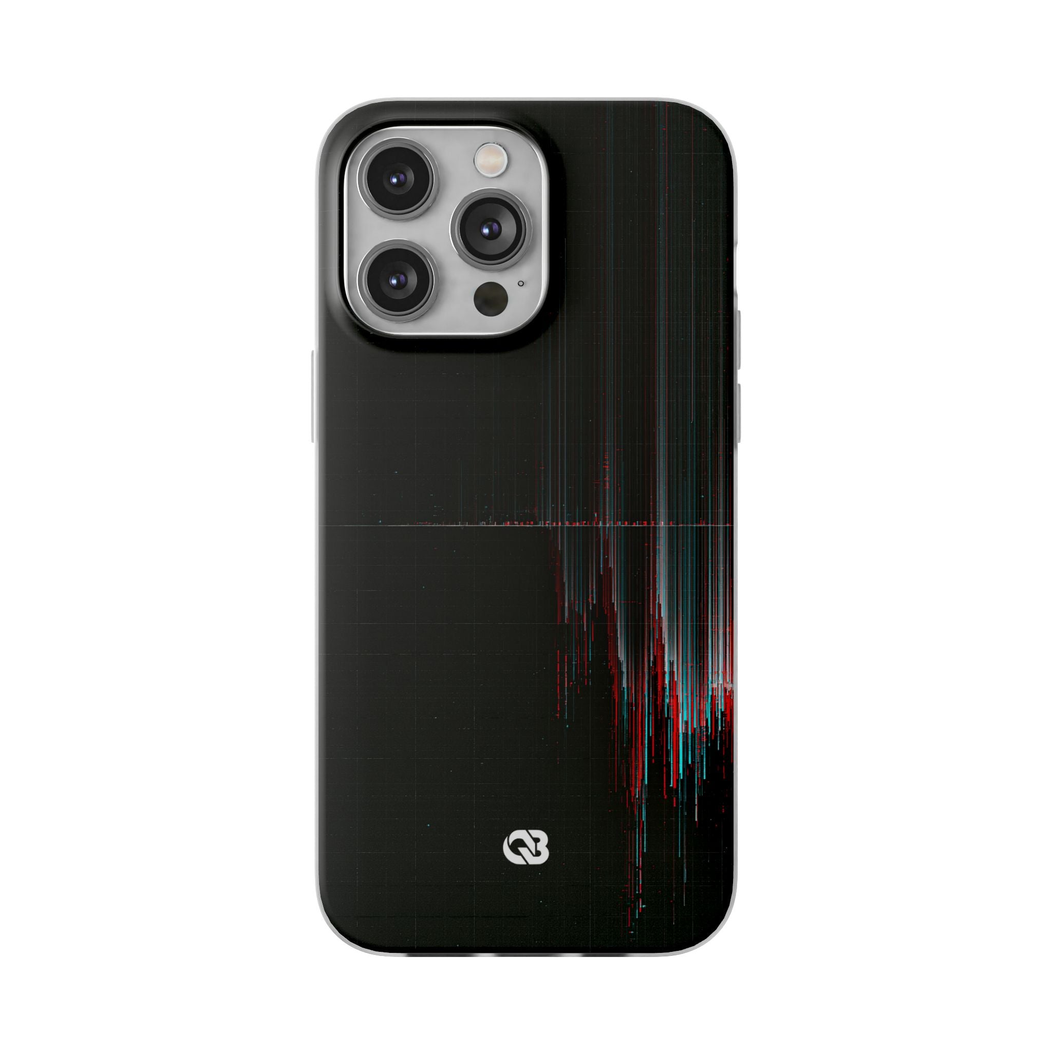 Black Lite Phone Case for iPhone - Corrupted Data Stream