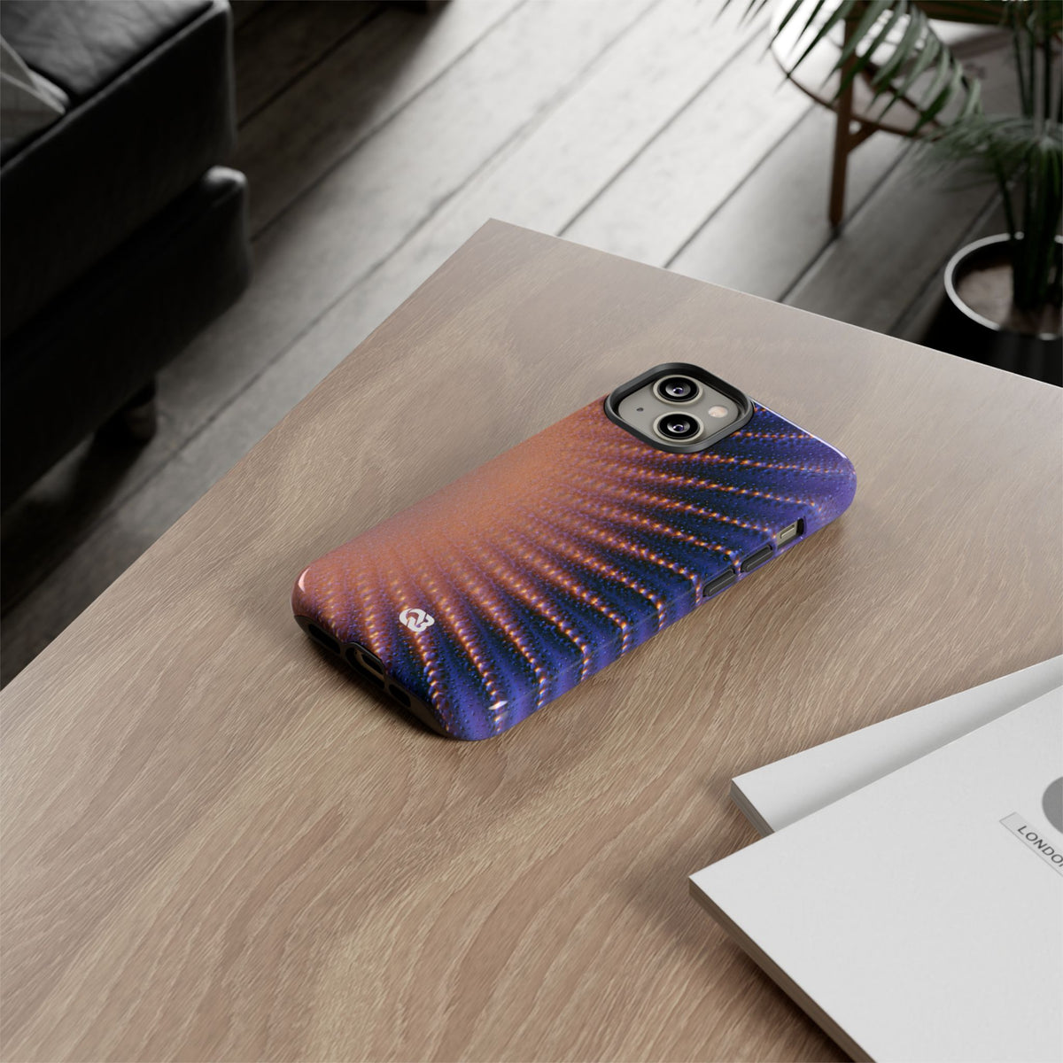 Luminous Aura Burst · Tough Phone Case for iPhone · Blue