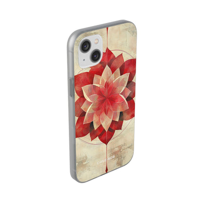 Crimson Bloom iPhone 14 Plus Case - Soft