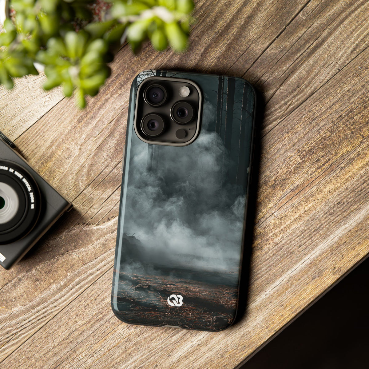 Shadowed Pine Mist · Tough Phone Case for iPhone · Black