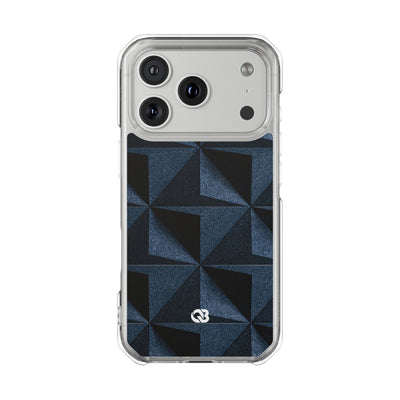 Blue Impact MagSafe Phone Case for iPhone - Indigo Basalt Facets