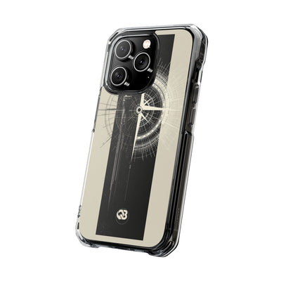 Beige Impact MagSafe Phone Case for iPhone - Zenith Vector Spire
