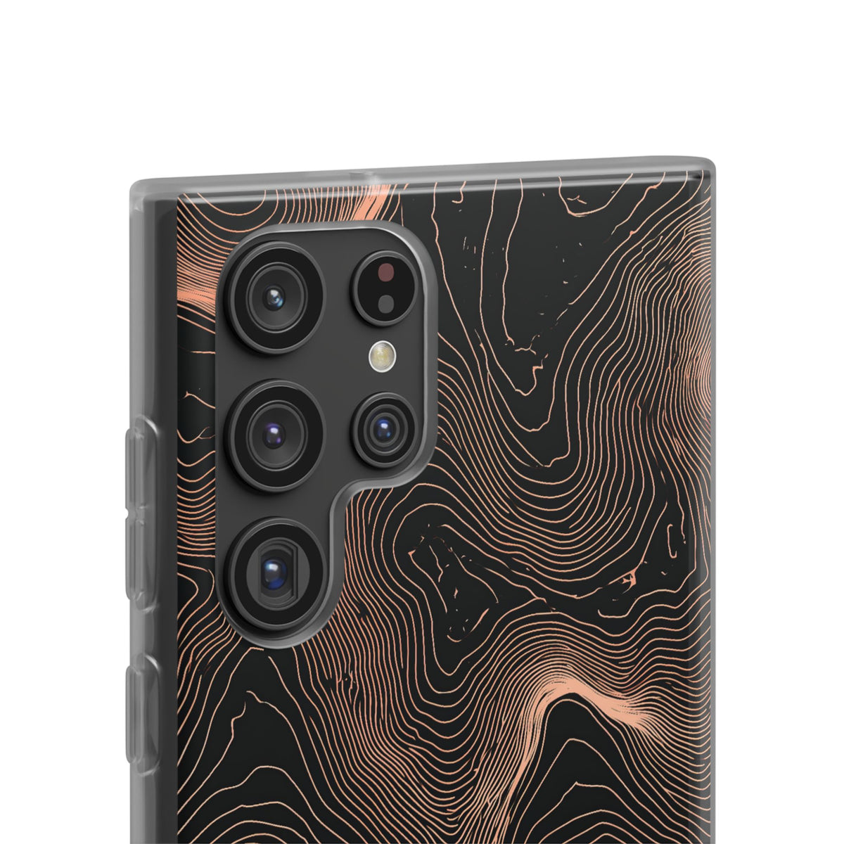 Mesa Elevation Contour · Lite Phone Case for Samsung · Black