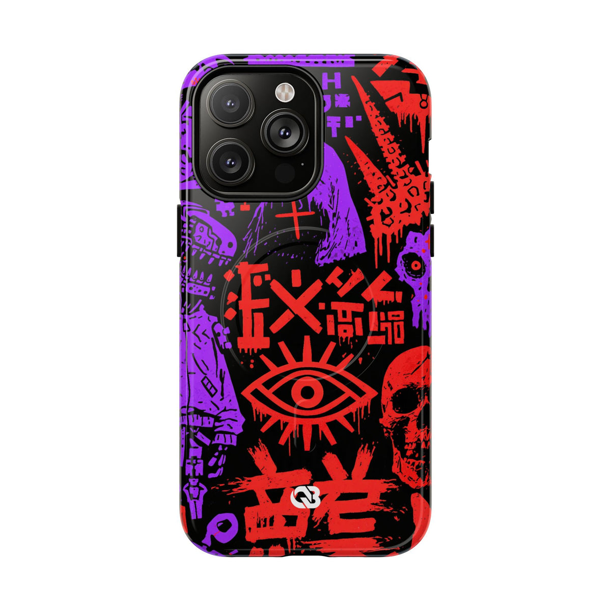 Underground Cyber Glyphs · Tough 2.0 Magnetic Phone Case for iPhone · Black