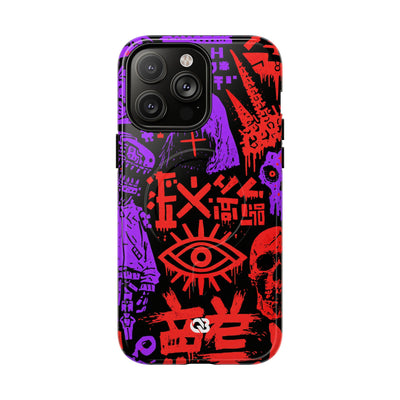 Underground Cyber Glyphs · Tough 2.0 Magnetic Phone Case for iPhone · Black