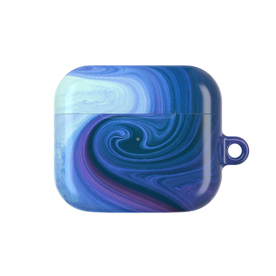Azure Fluid Swirl · Hard Case for AirPods & AirPods Pro · Blue