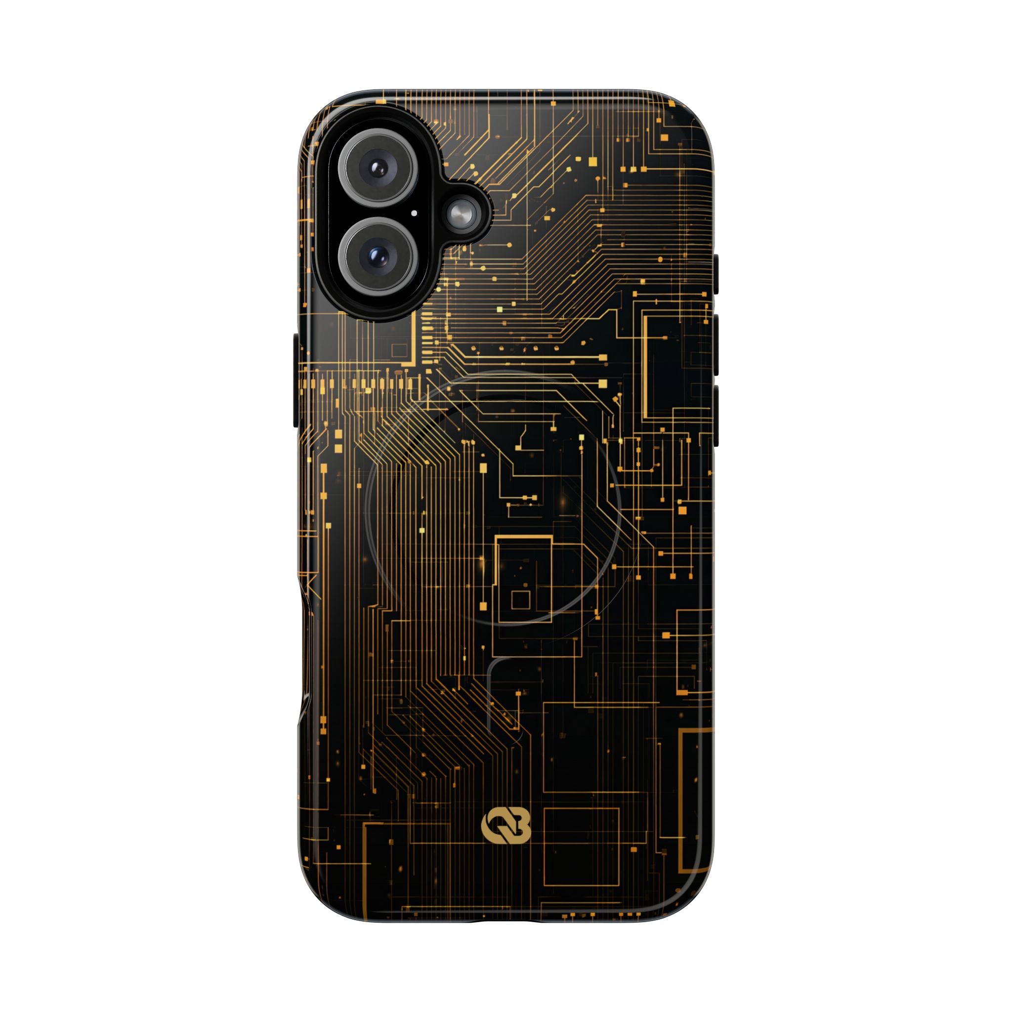Gold Tough 2.0 Magsafe Phone Case for iPhone - Amber Core Mainframe