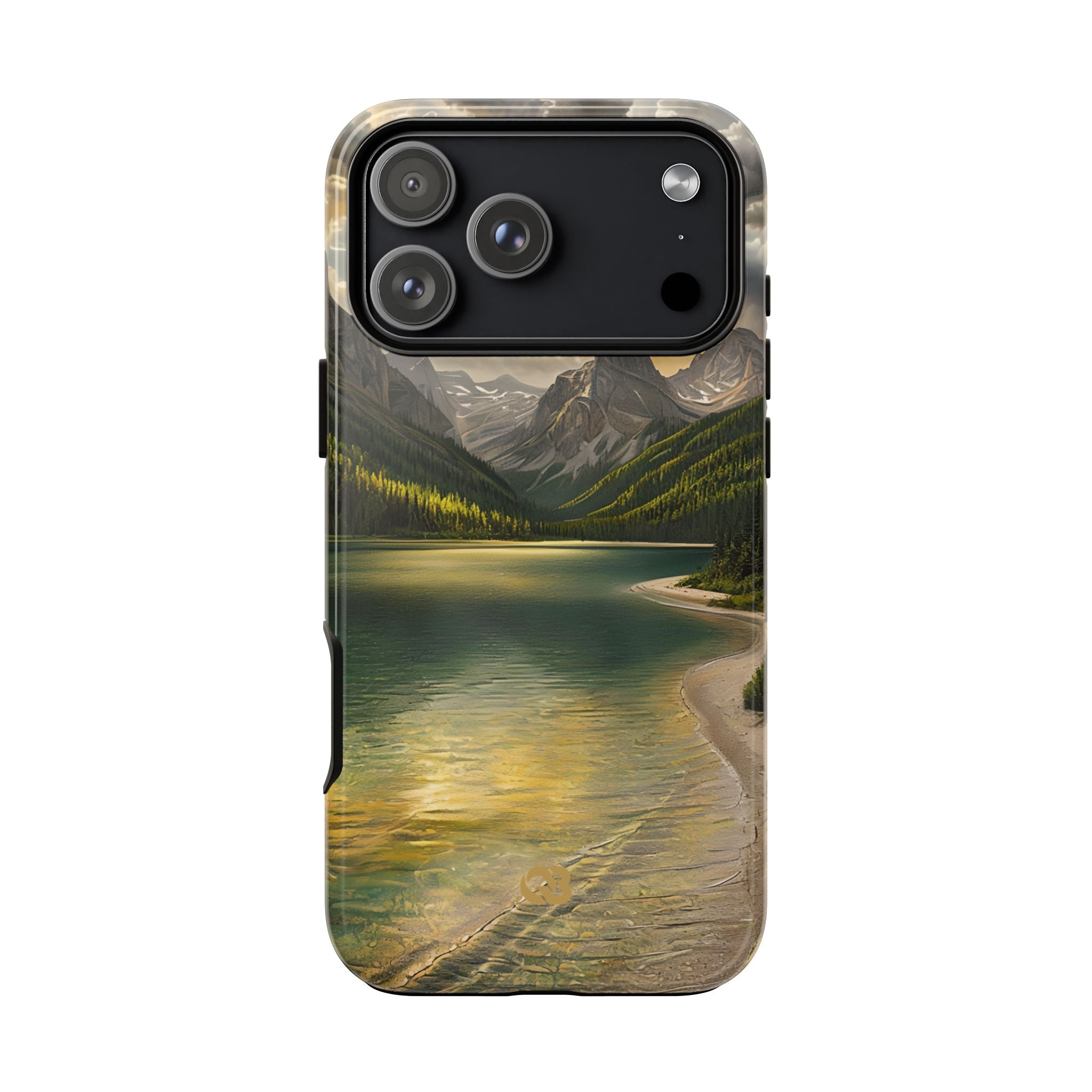 Gilded Mountain Lake · Tough Phone Case for iPhone