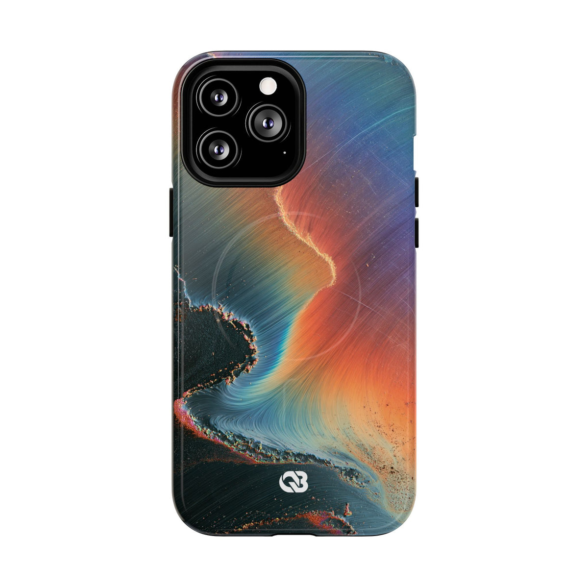 Prismatic Aura Shift · Tough 2.0 Magnetic Phone Case for iPhone · Blue