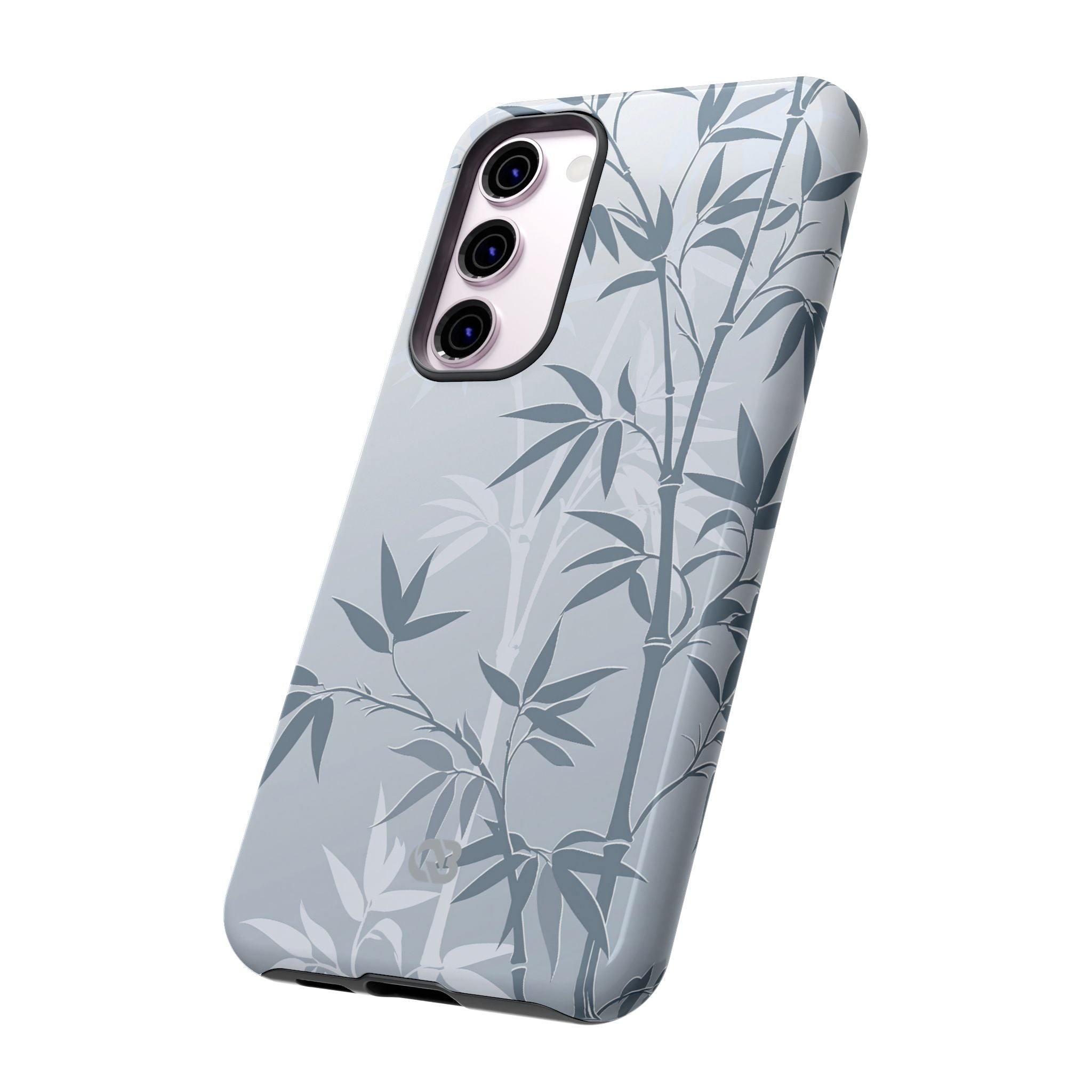 Blue Tough Phone Case for Samsung - Slate Bamboo Shadow