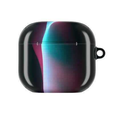 Neon Pixel Flow · Hard Case for AirPods & AirPods Pro · Black