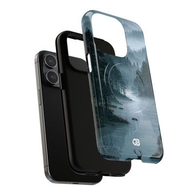 Silent Nordic Fjord · Tough 2.0 Magnetic Phone Case for iPhone · Blue
