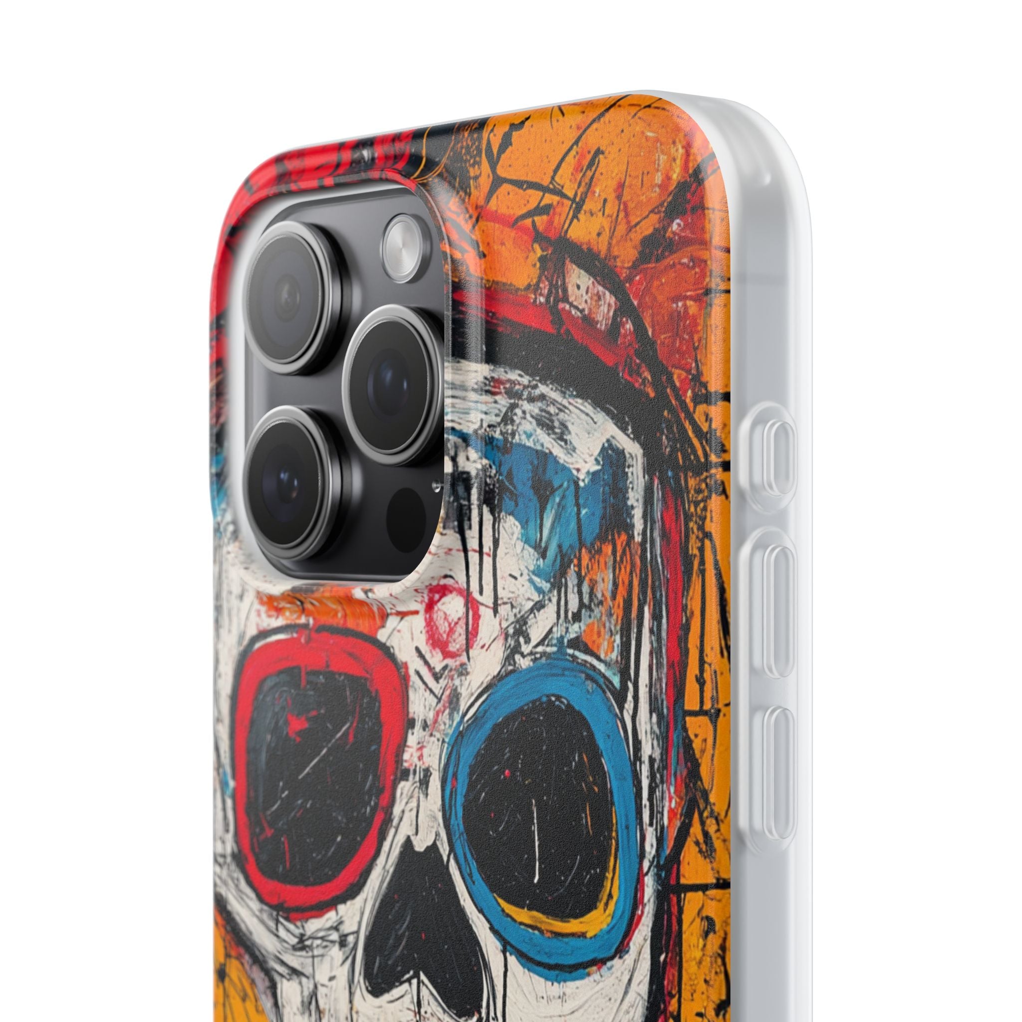 Vivid Graffiti Skull · Soft Custodia per iPhone