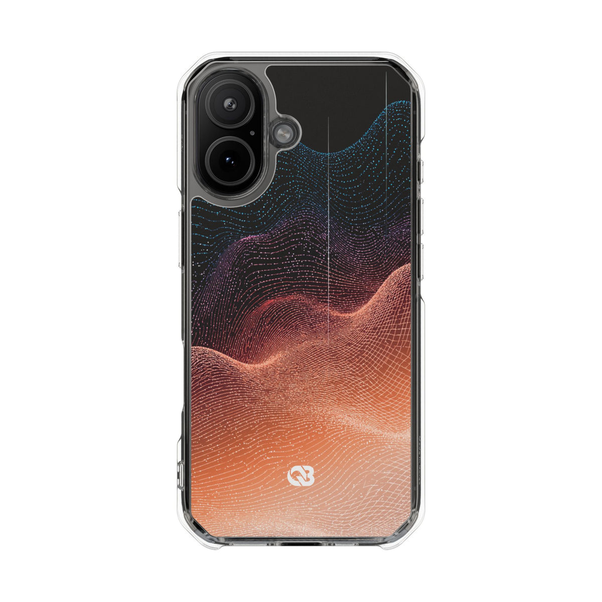 Spectral Elevation · Clear Impact Magnetic Phone Case for iPhone · Orange